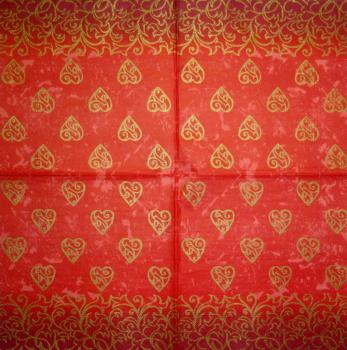 118 Heart / Hearts - 4-ply - Handkerchief